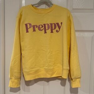 Vineyard Vines Yellow Sweatshirt with Pink Accents
